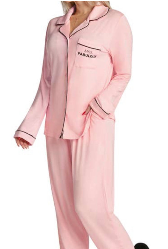 Lightweight Mrs Fabulous 2pc Pajama Set