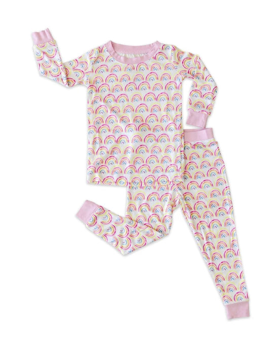 Little Sleepies Rainbow 2 piece pajama set